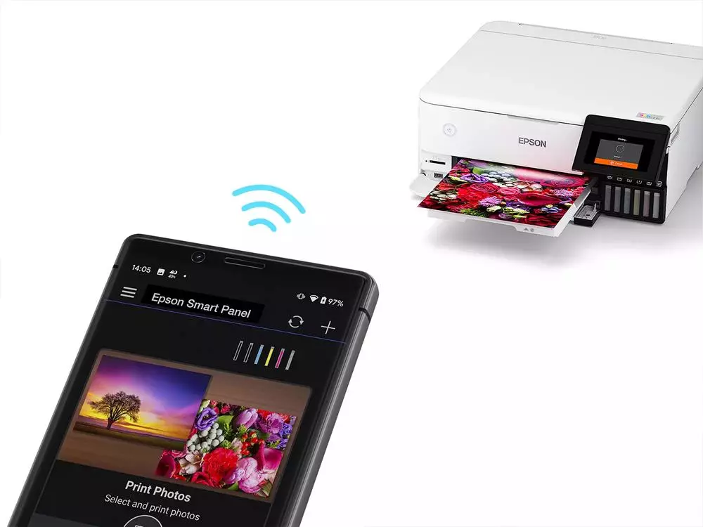 Urządzenie wielofunkcyjne Epson EcoTank L8160 łączność bezprzewodowa
